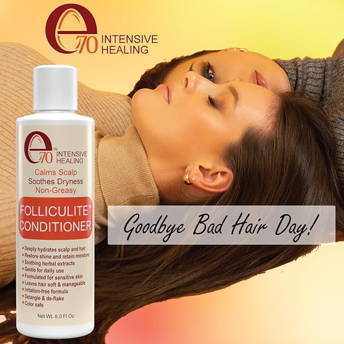 Folliculitis Treatment Hair Conditioner | Moisturize Sensitive Skin, Itchy, Dry Scalp & Damaged Hair Repair | Herbal Extracts for Soft, Shiny Hair | Gentle Color-Safe Detangling Solution-BrightBean Baby