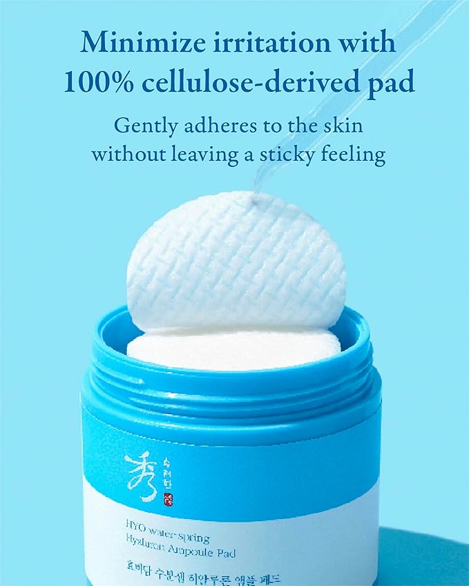 Sooryehan HYOBIDAM Cotton Facial Toner Pads (160 ml/5.41 fl oz * 2 ea) - Gentle Daily Toner Pads for Soothing, Moisturizing, and Exfoliating. Hyaluronic Acid. Korean Skin Care-BrightBean Baby