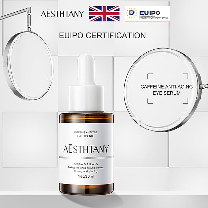 Caffeine Niacinamide Organic Carnosine Serum 1 Fl Oz / 30ml Reduce fne lines around the eyesFirming and shaping Anti-Aging,Moisturizing, Anti-Wrinkle Eye Serum - Skin Repair (Caffeine)-BrightBean Baby
