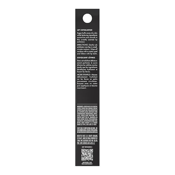 e.l.f. Lip Exfoliator, Moisturizing Scented Lip Scrub For Exfoliating & Smoothing Lips, Infused With Jojoba Oil, Vegan & Cruelty-free, Strawberry-BrightBean Baby