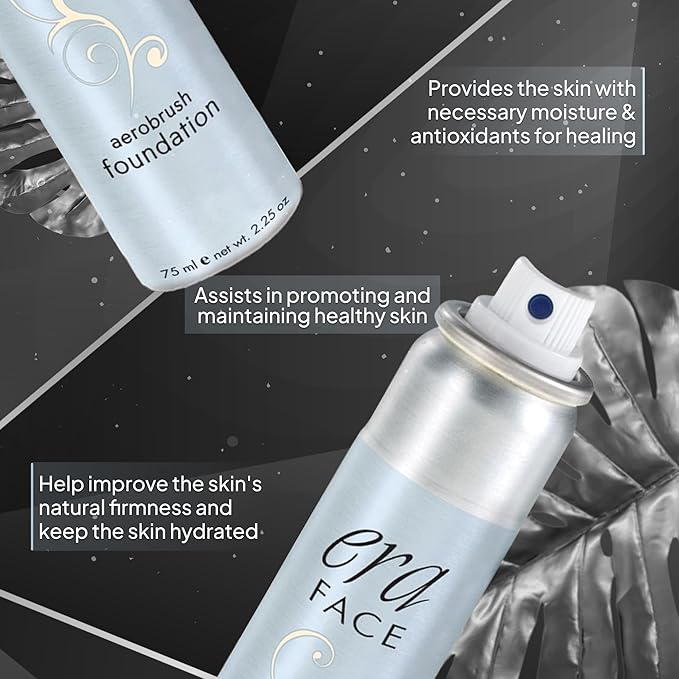 ERA Beauty ERA Face spray makeup (Y1 Creamy Vanilla, 2.25 oz) - airbrush foundation, everyday, buildable, professional spray on cosmetics-BrightBean Baby