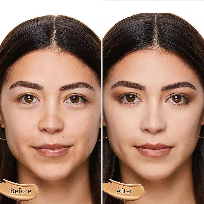 Mushroom Head Air Cushion CC Cream Foundation - Moisturizing & Long-Lasting BB Cream Concealer Makeup Base for All Skin Types, Brighten Long - Lasting Even Color Correcting Concealer (Natural)-BrightBean Baby