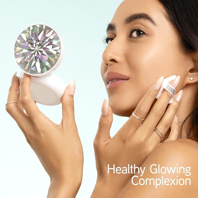 Physicians Formula Mineral Wear®Diamond Blur Skincare Cushion Powder, Blurring & Pore Diffusing Long Lasting Matte Finish Face Powder, Talc-Free- Translucent-BrightBean Baby