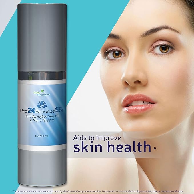 Pro 2x Brilliance SF + Serum - Anti Aging Eye Serum - 2 Month Supply - Rapidly Reduce Appearance of Dark Circles & Puffiness - Exfoliating Vitamin C Serum to Rejuvenate Skin - Aid Skin Cell Renewal-BrightBean Baby