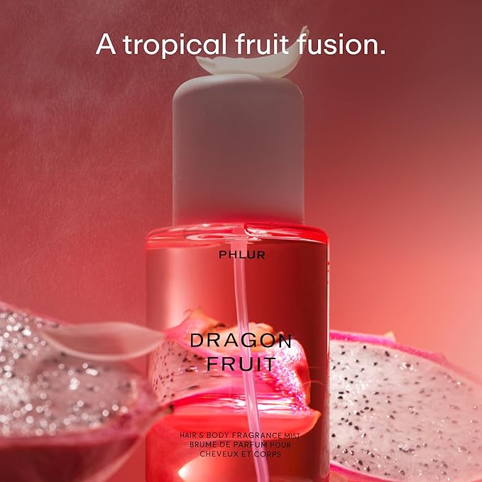 PHLUR Dragon Fruit Body Mist - Hair & Body Mist Fragrance - Dragon Fruit, Peony, Sandalwood & Vanilla Body Spray (8 Fl Oz)-BrightBean Baby