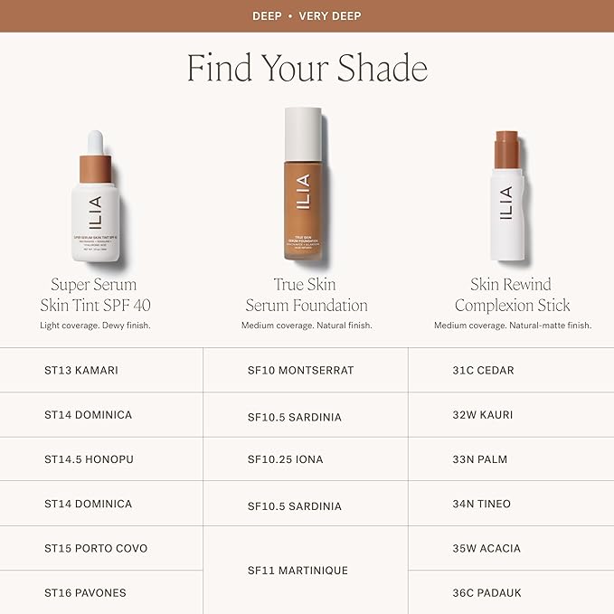ILIA - Skin Rewind Complexion Stick - Foundation + Concealer + Skincare | Non-Toxic, Vegan, Cruelty-Free, Clean Makeup (32W - Kauri, 0.35 oz | 10 g)-BrightBean Baby