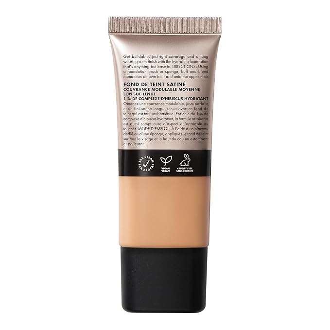 e.l.f. Soft Glam Foundation, Medium Coverage, Long-Lasting & Buildable Foundation For A Smooth, Satin Finish, Vegan & Cruelty-Free, 31 Medium Neutral-BrightBean Baby