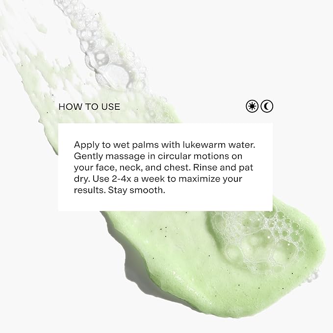 CLEARSTEM - VITAMINSCRUB - Antioxidant-Infused Scrub Cleanser - Exfoliating Face Wash + Body Scrub - Vitamin C, Hemp, Bamboo - Skin Care Products - Gluten Free, Cruelty Free - 6 fl oz / 177ml-BrightBean Baby