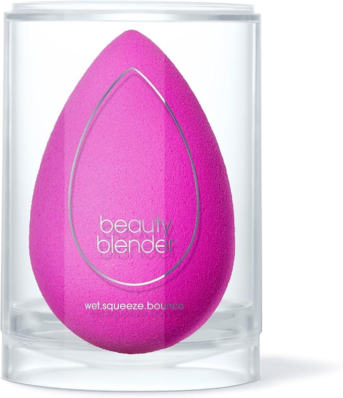 Beautyblender® | Electric Violet Beauty Blender Makeup Sponge, Super-Soft Foam Easily Blends Foundations, Powders & Creams, Made in USA, Reusable, Washable, Streak Free Application, Vegan-BrightBean Baby