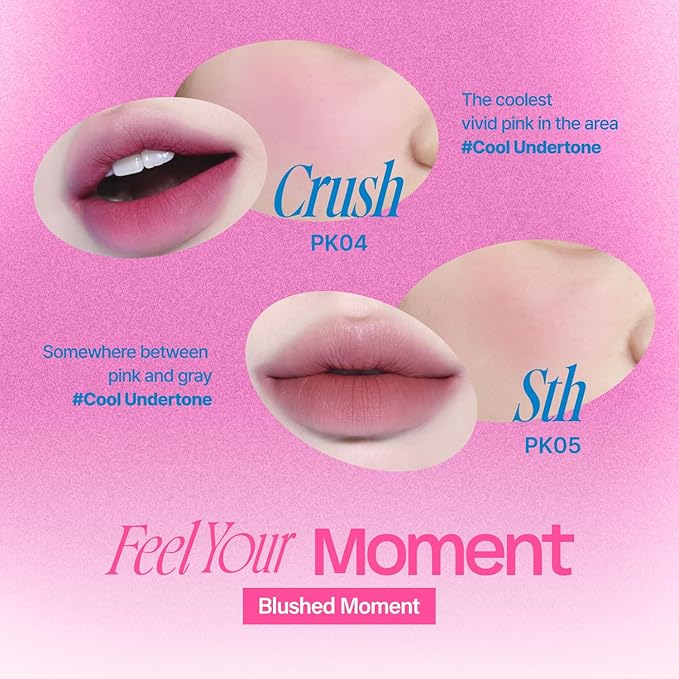 Lip&Cheek Blurry Pudding Pot | Blushed Moment - Cherry | Makeup Blush, Buildable Lightweight, Multi-Use Soft Matte Finish | 5g-BrightBean Baby
