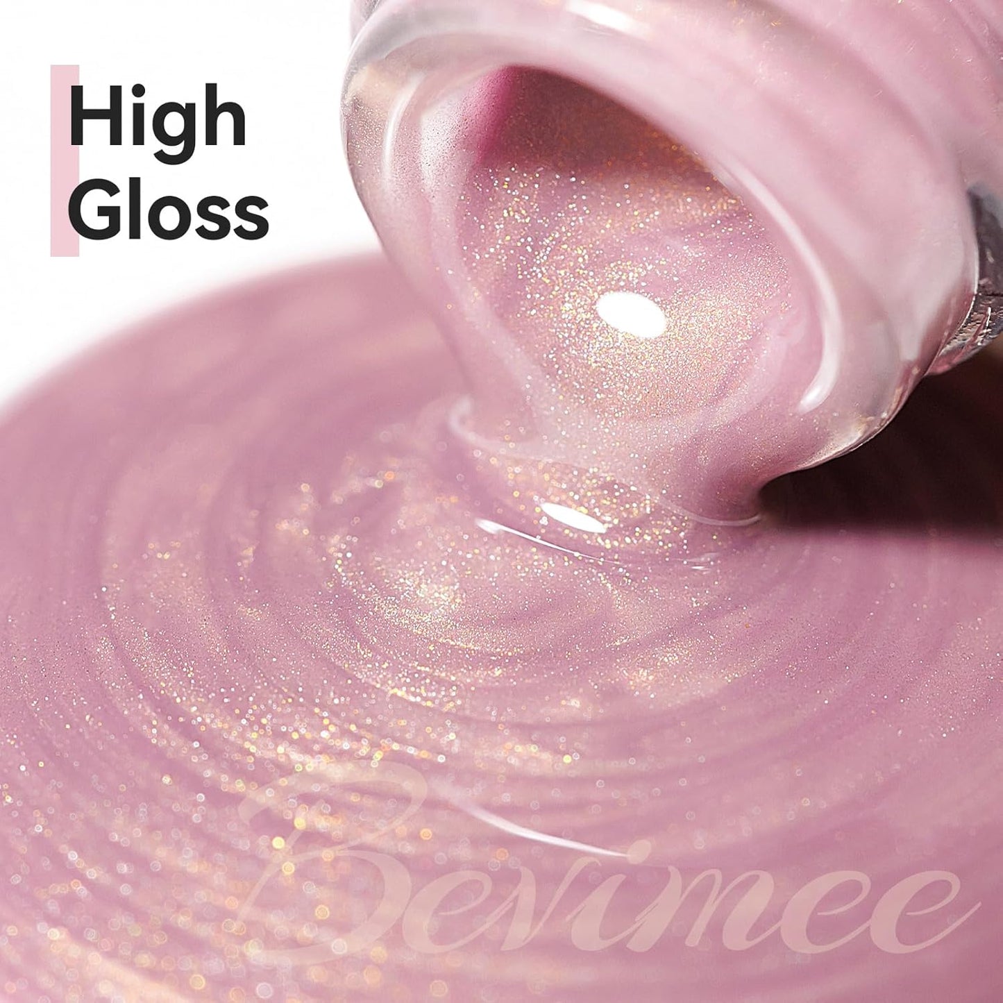 Cat Eye Gel Nail Polish Sheer Pink Glass Jelly Magnetic Nail Polish Gel Shimmer Glitter Gloss Shine Holographic Translucent Color For Nail Art Manicure DIY At Home 12ml-BrightBean Baby
