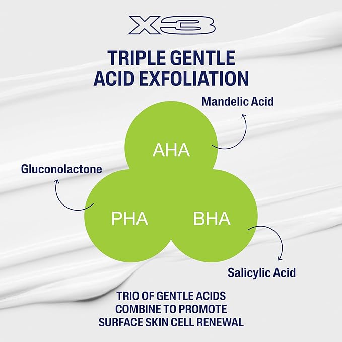 Cetaphil Gentle Exfoliating SA Lotion, Lightweight Moisturizer for All Skin Types, 8 Oz Pump Bottle, Salicylic Acid, Mandelic Acid & Gluconolactone, Gently Exfoliates, Dermatologist Recommended Brand-BrightBean Baby