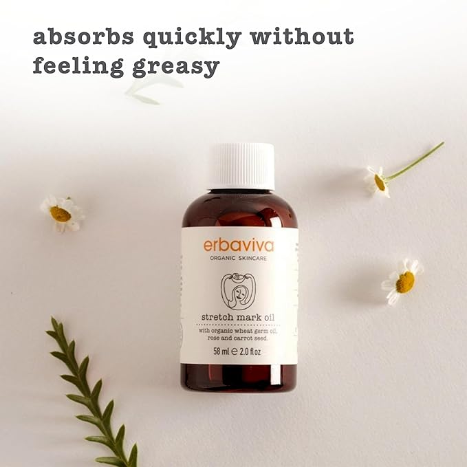 Erbaviva Stretch Mark Oil -Travel size 2 Fl Oz-BrightBean Baby