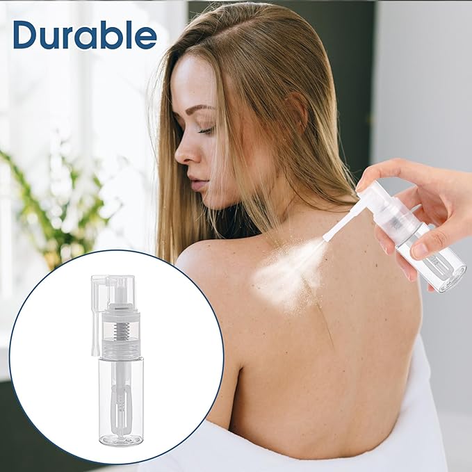2 Pcs Empty Powder Spray Bottle, Cake Glitter Spray Bottle, Makeup Powder Spray Bottle, Barber Spray Bottle, Dry Powder Spray Bottle for Makeup Powder, Dusting, Glitter, Dry Cleaning Powder, Crafts-BrightBean Baby