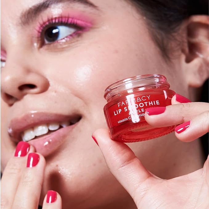 Farmacy Plump + Shine Lip Smoothie Duo - Peptide Lip Balm - Lip Moisturizer & Plumper with Vitamin C - Apple & Mango with High Gloss Finish-BrightBean Baby