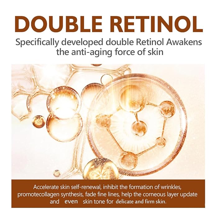 Retinol Eye Serum Anti Aging Under Eye Cream Visibly Reduces Wrinkles Fine Lines in 4-8 Weeks - Tightening Firming with Double Retinol 30ml-BrightBean Baby