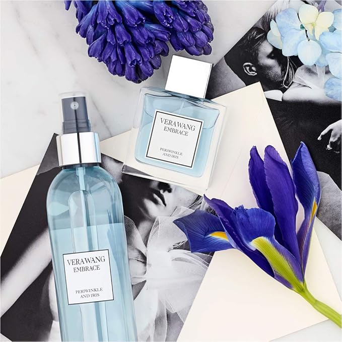 Vera Wang Embrace Body Mist Spray for Women, Green Tea & Pear Blossom, 8 Fluid Oz with Periwinkle and Iris Scent, 8 Ounce Body Mist Spray Passionate-BrightBean Baby