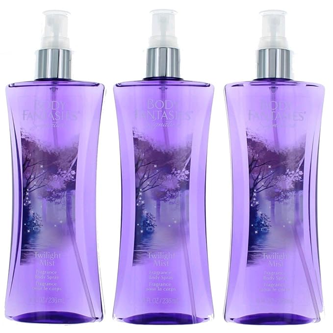 Twilight Mist by Body Fantasies, 3 Pack 8oz Fragrance Body Spray Women-BrightBean Baby