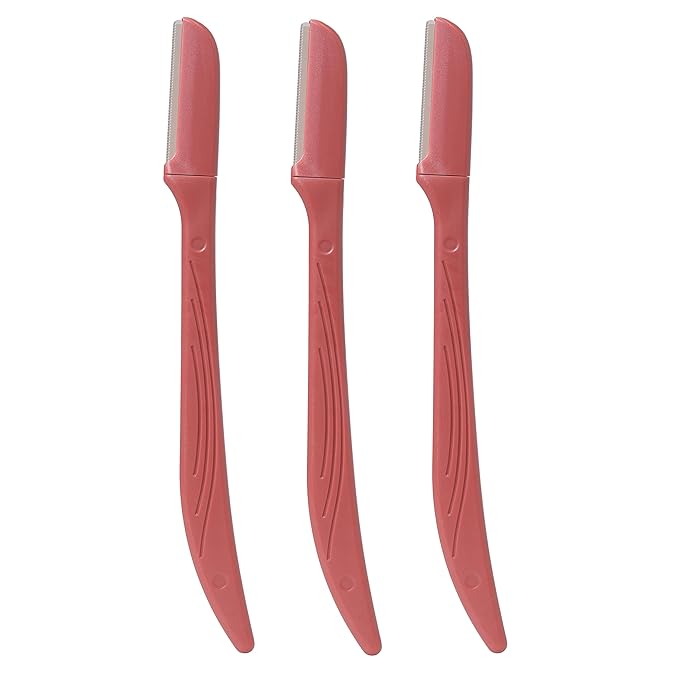 Premium Women Touch-up Dermaplaning Tool with precision cover, Eyebrow Razor, Face Razors for Women, Facial Razor, Dermaplaning Razor, Womens Face Razor Peach Fuzz Remover, exfoliating razor