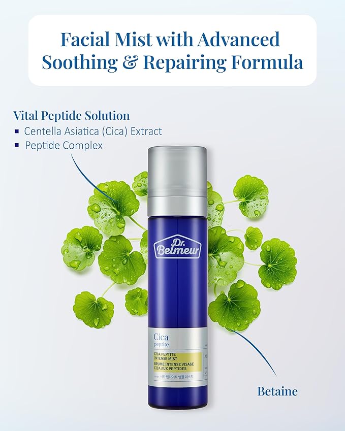 Advanced CICA Intense Mist for Sensitive Skin (4.1fl oz) - Ultra Fine Mist for Soothe, Hydrate. Korean Skin Care. Centella Asiatica, Betaine.-BrightBean Baby