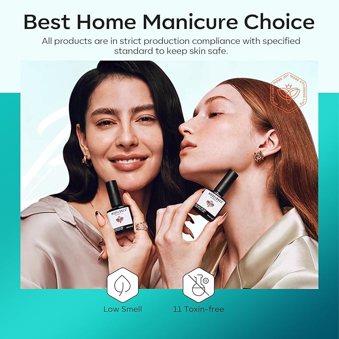 modelones Cat Eye Gel Nail Polish, 6 Colors Glitter Red Green Purple Blue Gel Polish Set with Magnet Sparkle Galaxy Series Nail Gel Polish Kit Soak Off Led Nail Art Manicure Salon DIY Gifts-BrightBean Baby