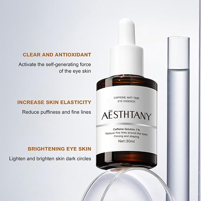 Caffeine Niacinamide Organic Carnosine Serum 1 Fl Oz / 30ml Reduce fne lines around the eyesFirming and shaping Anti-Aging,Moisturizing, Anti-Wrinkle Eye Serum - Skin Repair (Caffeine)-BrightBean Baby