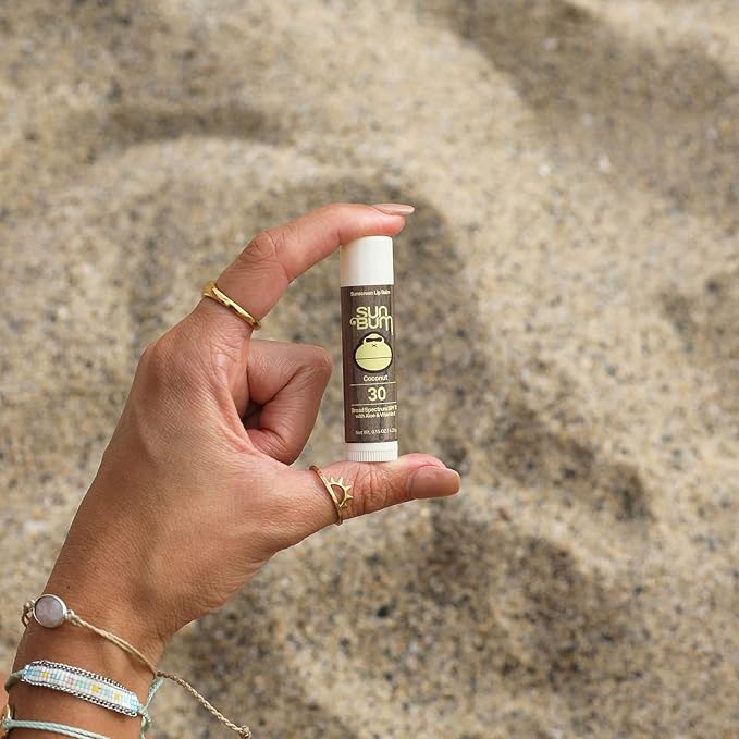 Sun Bum SPF 30 Sunscreen Lip Balm | Vegan and Cruelty Free Broad Spectrum UVA/UVB Lip Care with Aloe and Vitamin E for Moisturized Lips | Coconut Flavor |.15 oz-BrightBean Baby