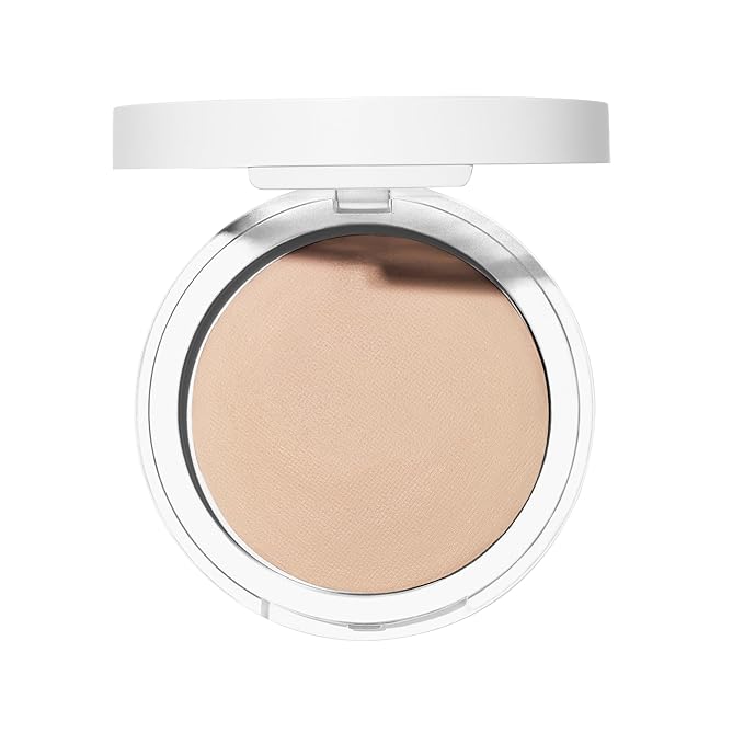Well People Bio Powder Foundation, Lightweight & Hydrating Foundation For Perfecting & Smoothing Skin, Semi-Matte Finish, Vegan & Cruelty-free, 2W-BrightBean Baby