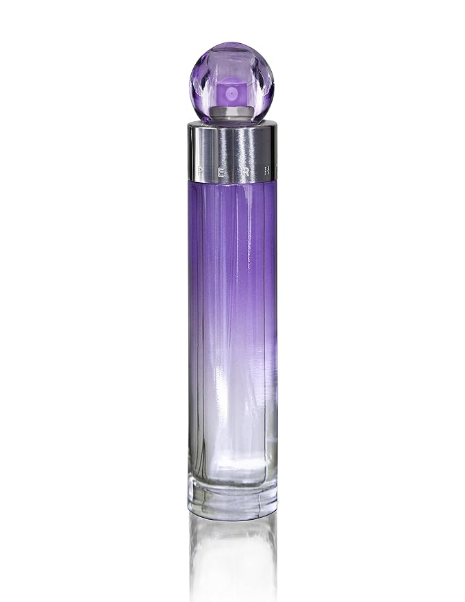 Perry Ellis 360 Purple Women 3.4oz EDP Spray, 7.5ml EDP Mini Spray, 4oz Body Mist, 3oz Shower Gel 4 Pc Gift Set-BrightBean Baby