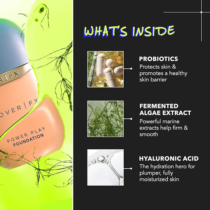 COVER FX Power Play Foundation - Shade F2 - Buildable Full Coverage - Waterproof Sweat-Proof Transfer-Proof - Natural Matte Finish - All Skin Types-BrightBean Baby
