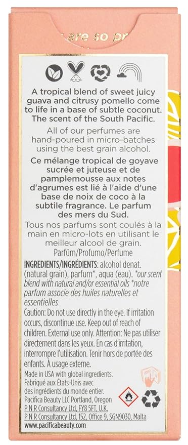 Pacifica Hawaiian Ruby Guava Spray Perfume - Vegan, Cruelty-Free Personal Fragrance with Essential Oils-BrightBean Baby