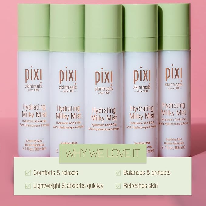 Pixi Beauty Milky Mist 2.70 Fl Oz | Hydrating Moisturizer for Dry Skin | Infused with Hyaluronic Acid-BrightBean Baby