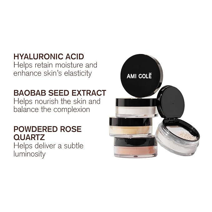 Ami Colé Skin Melt Talc-Free Loose Setting Powder Rich Deep, face powder, makeup, finishing powder, lightweight-BrightBean Baby