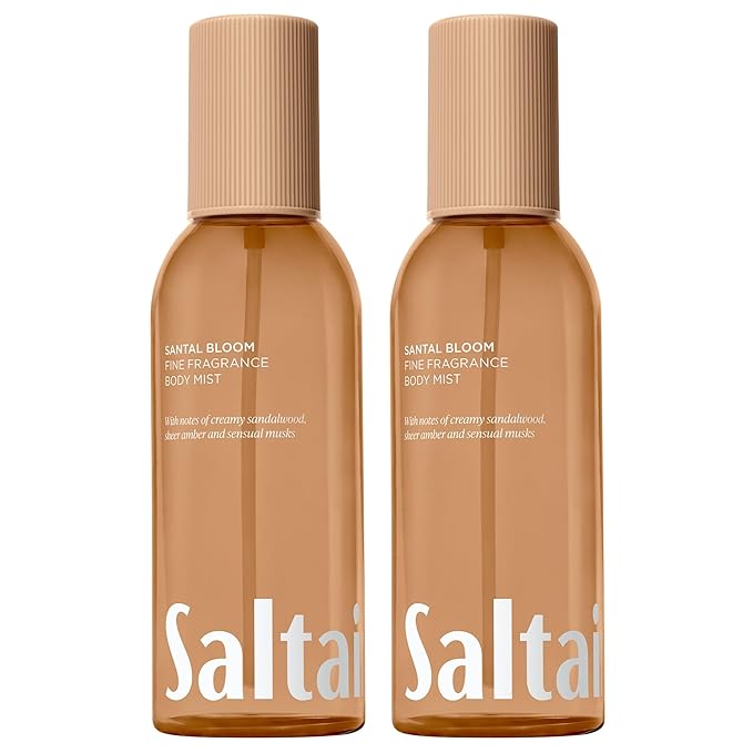 Saltair Body Mist 2 Pack - Fine Fragrance, Lightweight Body Spray Mist with Santal Bloom Scent. Long Lasting Perfume Mist. 2x 8oz Bottles-BrightBean Baby