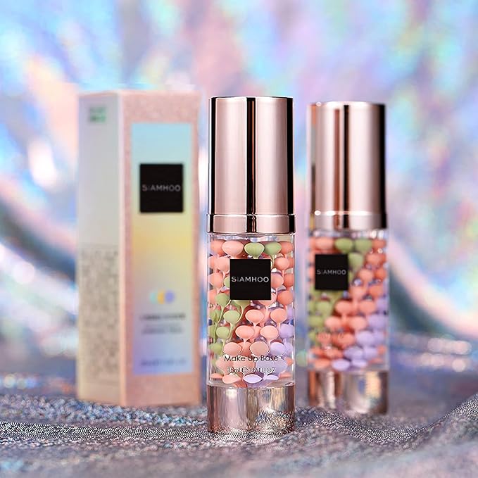 SIAMHOO One Step Face Primer Makeup Tricolor Tinted Moisturizer Skin Tone Correcting and Brightening Primer for Glowing and Flawless Makeup, 35ml - 1pcs-BrightBean Baby