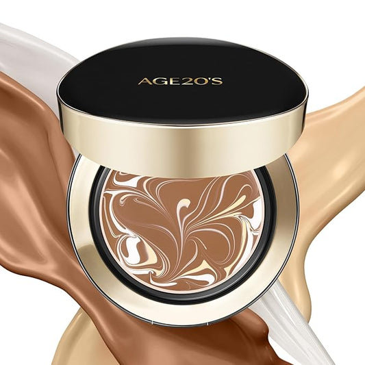AGE20'S Signature Essence Pact SPF 50+ | Pack of 1 | 31N TOFFEE | Cream Foundation, Dewy Finish, Natural Coverage | Korean Cushion Foundation-BrightBean Baby