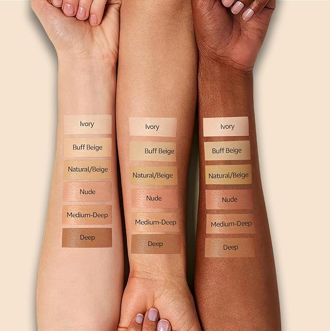 Mushroom Head Air Cushion CC Cream Foundation - Moisturizing & Long-Lasting BB Cream Concealer Makeup Base for All Skin Types, Brighten Long - Lasting Even Color Correcting Concealer (Medium Deep)-BrightBean Baby