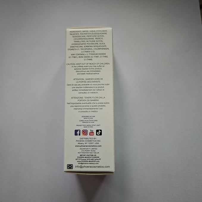 BestLand 2Pack PHOERA Foundation Full Coverage Liquid Foundation Cream - Long-lasting Lightweight Concealer - Oil-Free Formula - Natural Shade - Suitable for All Skin Types (2 Pack Nude #102)-BrightBean Baby