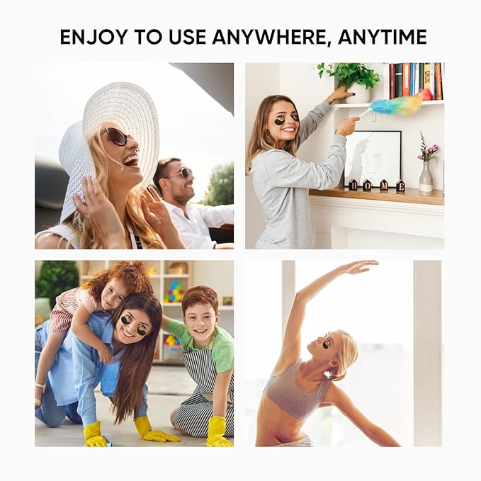 Under Eye Mask Moisturizing Eye Mask Patches,60PCS Eye Treatment Mask Cooling Under Eye Pads for Brightening Repairing and Refreshing Your Skin Under Eye Mask, Beauty Skin Care Gift (black)-BrightBean Baby