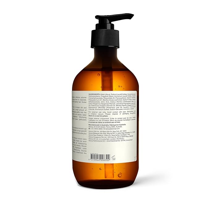 Aesop Volumizing Shampoo | Lifting Formulation for Volume and Body for Thin or Fine Hair | Botanical Oils to Soften Hair and Add Shine | 16.9oz / 500mL-BrightBean Baby