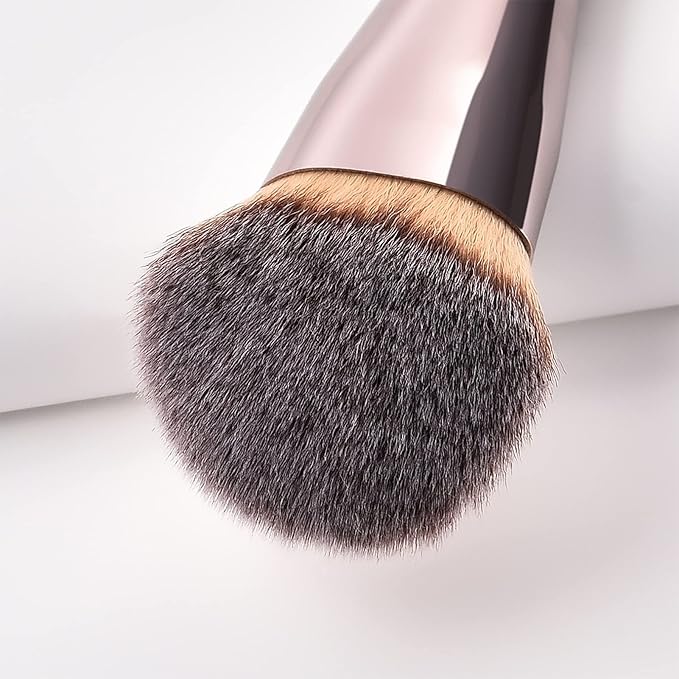 Professional Angled Foundation Brush Premium Synthetic Kabuki Makeup Brush Bronzer Contour Brush Cosmetic Applicator for Blending Liquid Powder BB Cream Vegan Brochas de Maquillaje-BrightBean Baby
