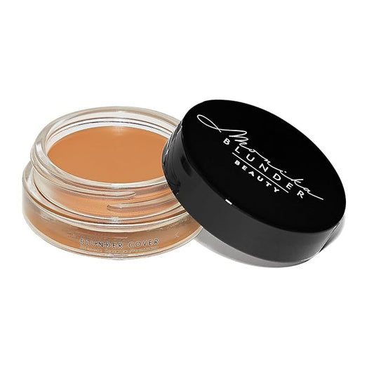 Monika Blunder Beauty - Blunder Cover Foundation Concealer - Shade: 5.5 - Fünf.5 - Medium/Deep, Warm Yellow Undertones - Clean Beauty, All-In-One, Cruelty-Free, Vegan - 0.62 oz-BrightBean Baby