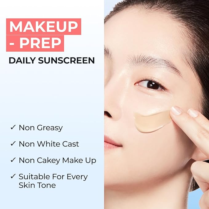 SPF 50 DOMINAS Tinted Sunscreen Moisturizer (1.7fl oz) - Tone Correction, Korean Skin Care, Broad-Spectrum UV Defense Sunblock, Water-in-Oil Formula for Lightweight, Panthenol, Sun Cream-BrightBean Baby