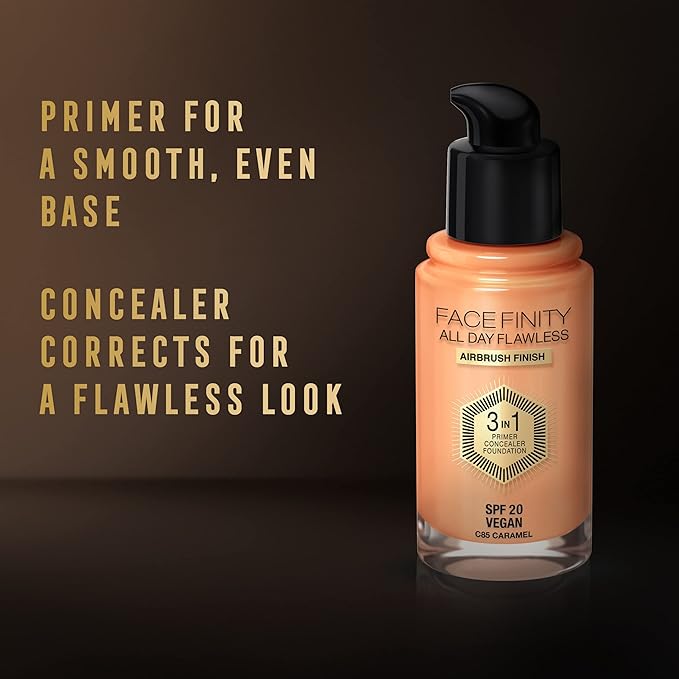 Max Factor Facefinity All Day Flawless 3 In 1 Foundation SPF 20, No. 85 Caramel (81377984)-BrightBean Baby
