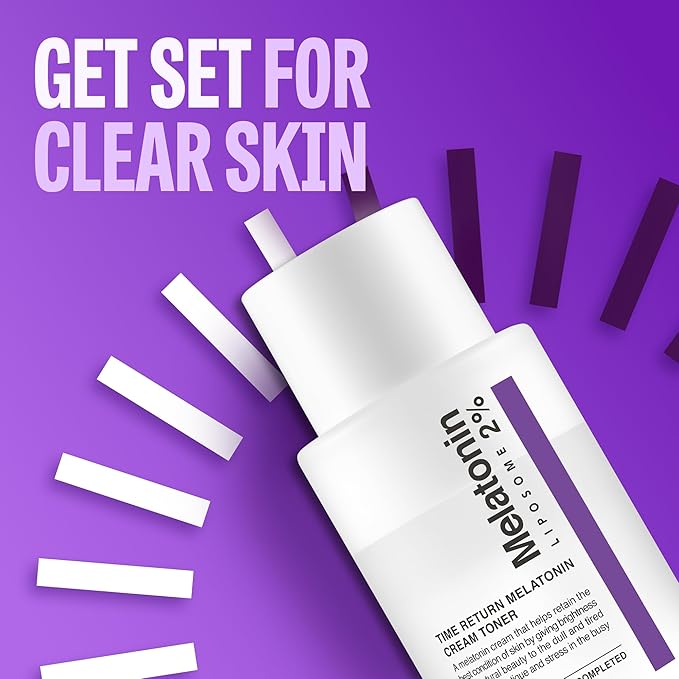 Time Return Melatonin Cream Toner | Highly Moisturizing Facial Toner for Sensitive Skin | Clarifying & Calming Toner for Face | Hydrating Toner for Face | Toner Cream Skin Toner (6.76 fl oz)-BrightBean Baby