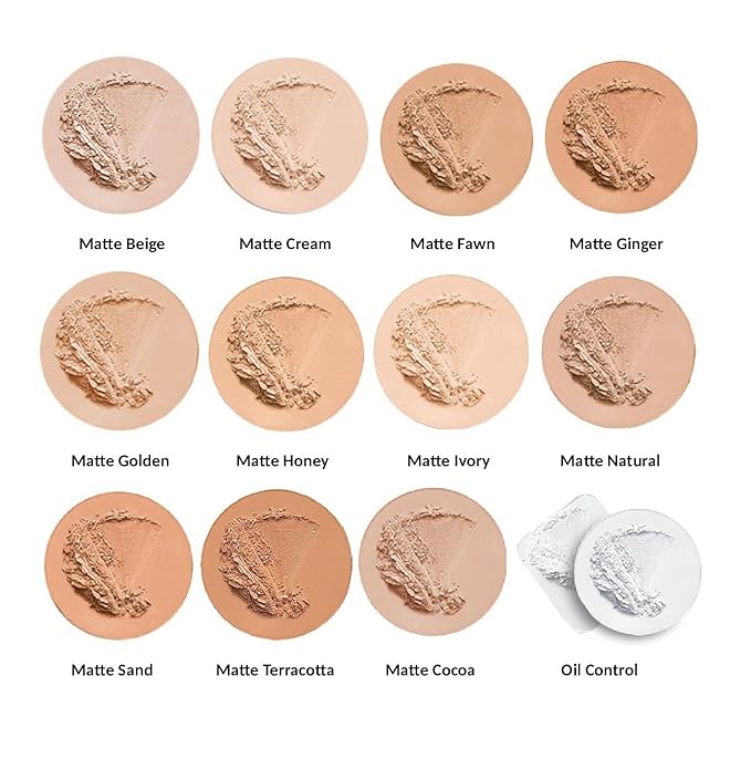 Jolie Shine Absorbing Oil Free Pressed Powder - Matte Finish (Matte Golden)-BrightBean Baby