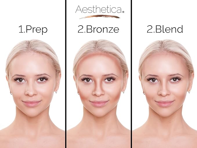 Aesthetica Sunset- Matte Bronzing Powder Makeup Contouring Powder - Vegan & Cruelty Free-BrightBean Baby