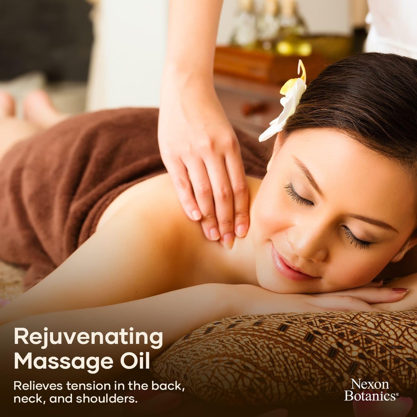 Sore Muscle Massage Oil for Massage Therapy 8 fl oz - Refreshing and Relaxing - Natural Oils with Arnica, Peppermint and Lavender Oil - for Men and Women - Nexon Botanics-BrightBean Baby