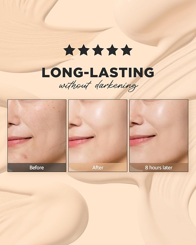 THESAEM Cover Perfection Concealer Foundation - 24H Coverage, Light Liquid Texture - Ideal for Oily, Combination Skin, Provides Semi-Matte, Smooth Finish, 1.01 fl.oz. (1.5 Natural Beige)-BrightBean Baby