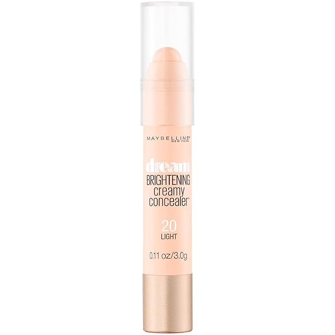 Maybelline New York Dream Brightening Creamy Concealer, Light, 0.11 oz.-BrightBean Baby